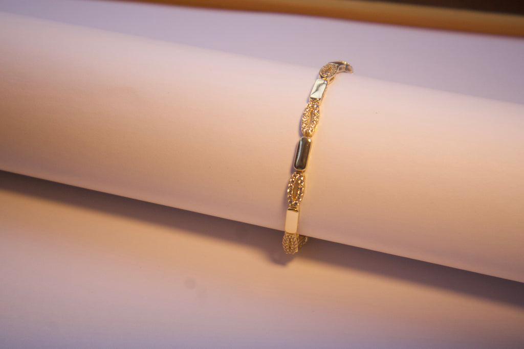 Crystal Oval Link Bracelet